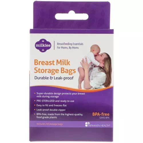 Fairhaven Health, Breast Milk Storage Bags, Durable & Leak-Proof, 50 Storage Bags Review