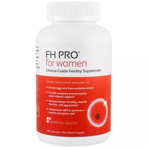 Fairhaven Health, FH Pro for Women, Clinical-Grade Fertility Supplement, 180 Capsules Review