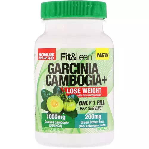 Fit & Lean, Garcinia Cambogia+, 40 Tablets Review