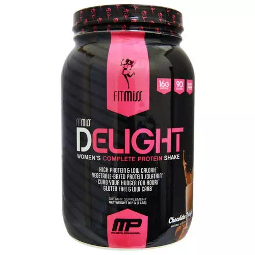 FitMiss, Delight, Women's Complete Protein Shake, Chocolate Delight, 2 lbs (907 g) Review