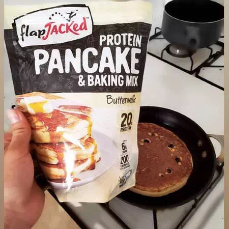 FlapJacked, Protein Pancake and Baking Mix, Buttermilk, 12 oz (340 g) Review