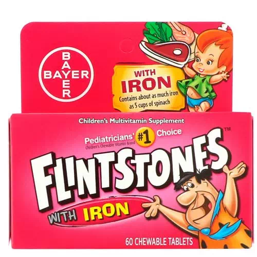Flintstones, Children's Multivitamin with Iron, Fruit Flavors, 60 Chewable Tablets Review