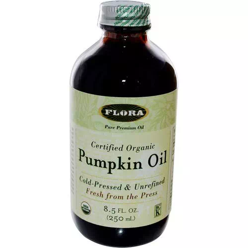 Flora, Certified Organic Pumpkin Oil, 8.5 fl oz (250 ml) Review