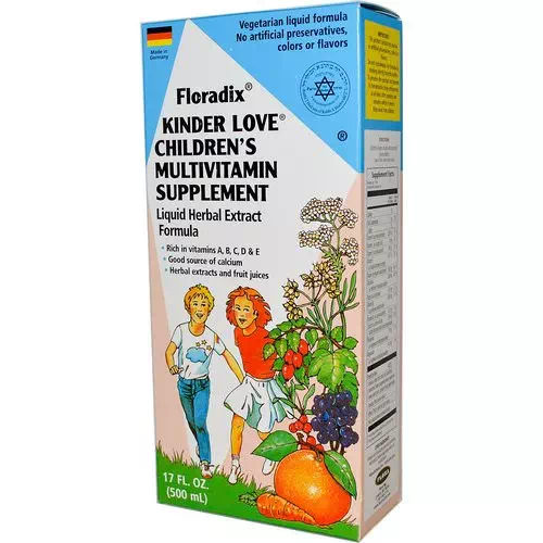 Flora, Floradix, Kinder Love, Children's Multivitamin Supplement, 17 fl oz (500 ml) Review