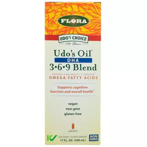 Flora, Udo's Choice, Udo's Oil DHA 3·6·9 Blend, 17 fl oz (500 ml) Review
