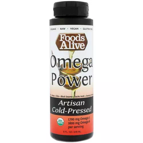Foods Alive, Artisan Cold-Pressed, Omega Power, 8 fl oz (236 ml) Review