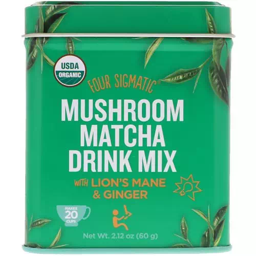 Four Sigmatic, Mushroom Matcha Drink Mix, 2.12 oz (60 g) Review
