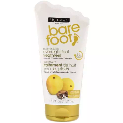 Freeman Beauty, Bare Foot, Moisturizing, Overnight Foot Treatment, Marula Oil & Cocoa Butter, 4.2 fl oz (124 ml) Review