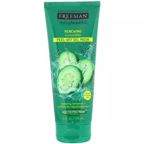 Freeman Beauty, Feeling Beautiful, Renewing Peel-Off Gel Mask, Cucumber, 6 fl oz (175 ml) Review