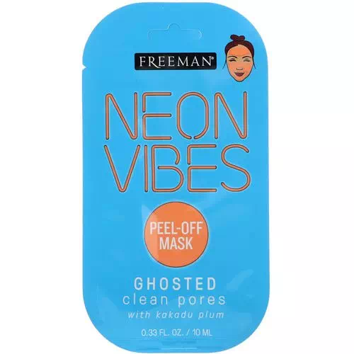 Freeman Beauty, Neon Vibes, Ghosted, Clean Pores Peel-Off Mask, 0.33 fl oz (10 ml) Review