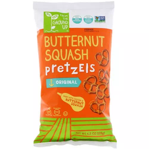 From The Ground Up, Butternut Squash Pretzels, Original, 4.5 oz (128 g) Review