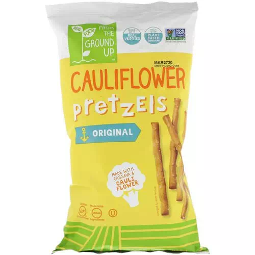 From The Ground Up, Cauliflower Pretzels, Original, 4.5 oz (128 g) Review