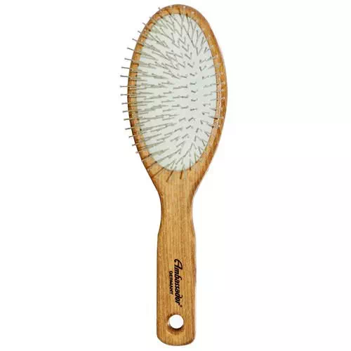 Fuchs Brushes, Ambassador Hairbrushes, Wooden, Large, Oval/Steel Pins, 1 Hair Brush Review