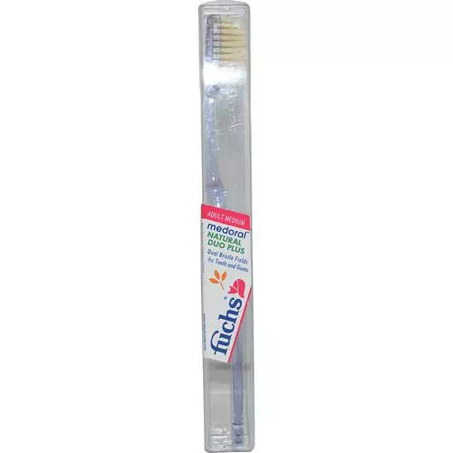 Fuchs Brushes, Medoral, Natural Duo Plus Toothbrush, Adult Medium, 1 Toothbrush Review