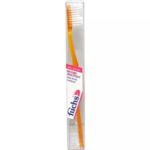 Fuchs Brushes, Record Multituft, Nylon Bristle Toothbrush, Adult Medium, 1 Toothbrush Review