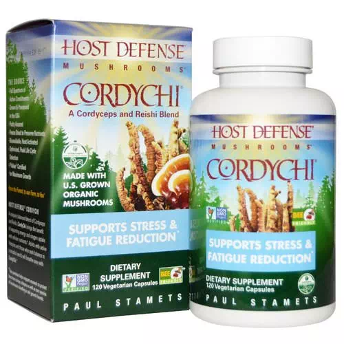 Fungi Perfecti, Cordychii, Supports Stress & Fatigue Reduction, 120 Veggie Caps Review