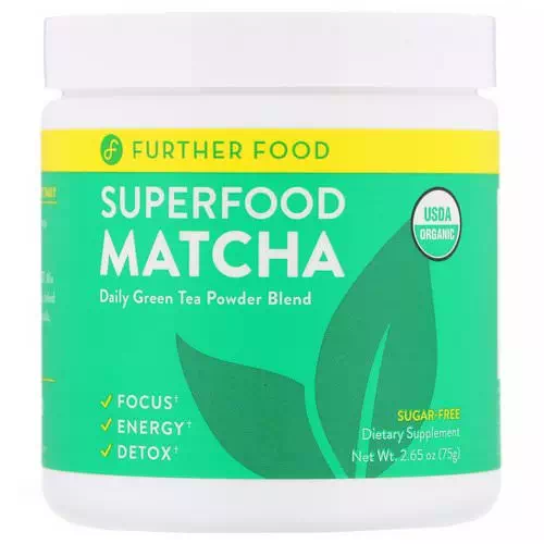Further Food, Superfood Matcha, 2.65 oz (75 g) Review