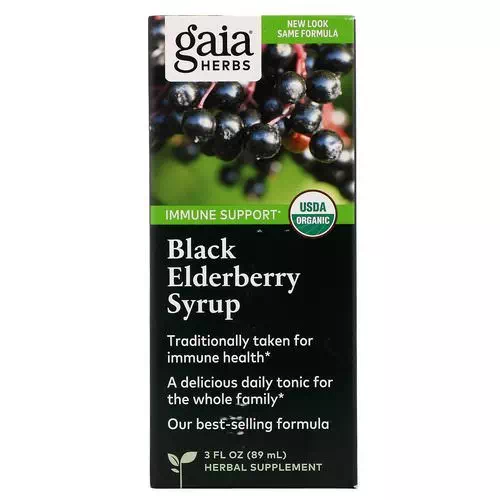 Gaia Herbs, Black Elderberry Syrup, 3 fl oz (89 ml) Review