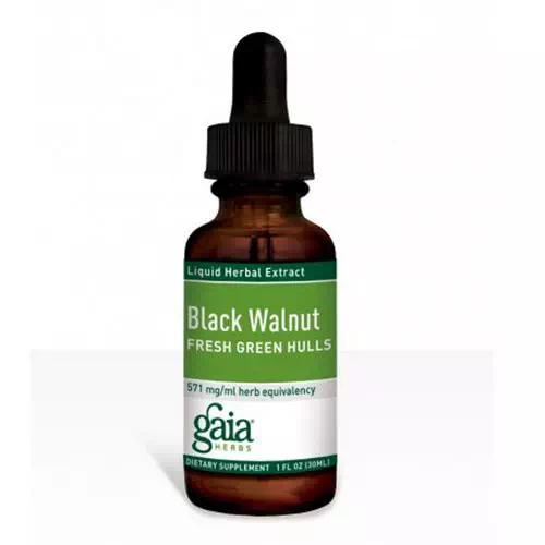 Gaia Herbs, Black Walnut, Fresh Green Hulls, 1 fl oz (30 ml) Review