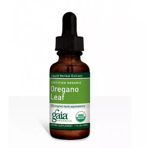 Gaia Herbs, Certified Organic Oregano Leaf, 1 fl oz (30 ml) Review