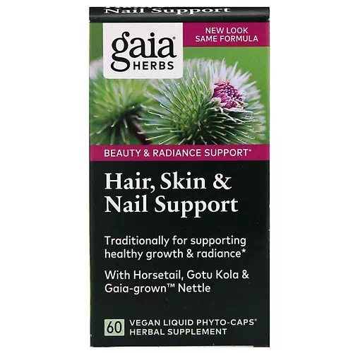 Gaia Herbs, Hair, Skin & Nail Support, 60 Vegan Liquid Phyto-Caps Review