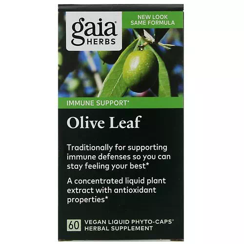 Gaia Herbs, Olive Leaf, 60 Vegan Liquid Phyto-Caps Review
