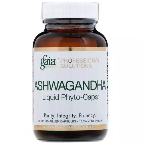 Gaia Herbs Professional Solutions, Ashwagandha, 60 Liquid-Filled Capsules Review