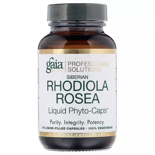 Gaia Herbs Professional Solutions, Rhodiola Rosea, 60 Liquid-Filled Capsules Review
