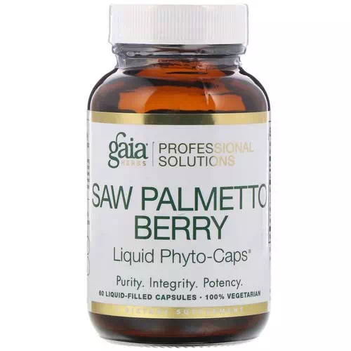 Gaia Herbs Professional Solutions, Saw Palmetto Berry, 60 Liquid-Filled Capsules Review
