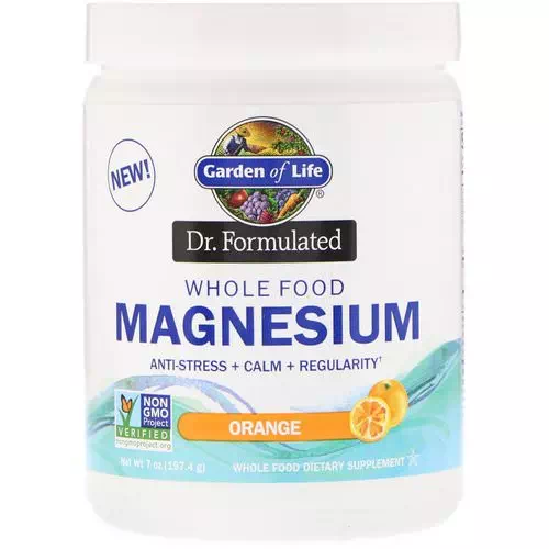 Garden of Life, Dr. Formulated, Whole Food Magnesium Powder, Orange, 7 oz (197.4 g) Review