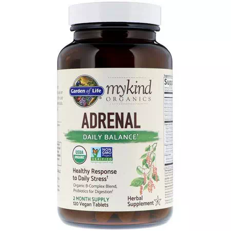 Garden of Life, Adrenal, Vitamin B Formulas