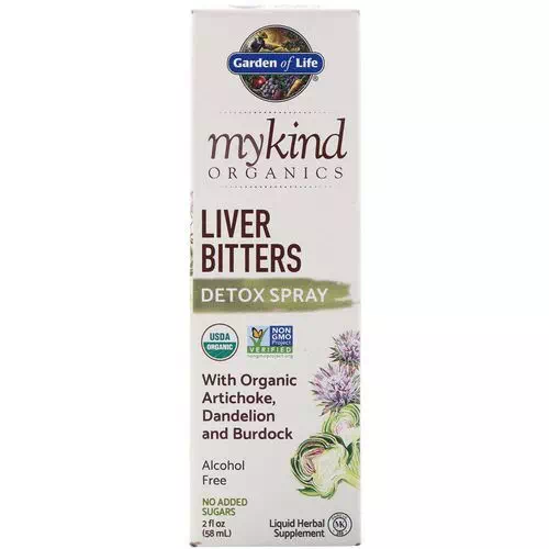 Garden of Life, MyKind Organics, Liver Bitters Detox Spray, 2 fl oz (58 ml) Review
