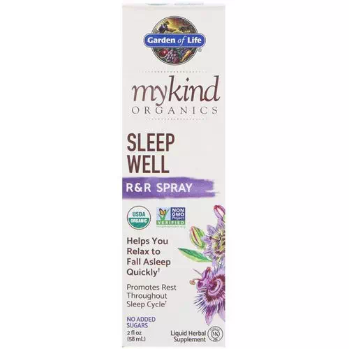 Garden of Life, MyKind Organics, Sleep Well, R&R Spray, 2 fl oz (58 ml) Review