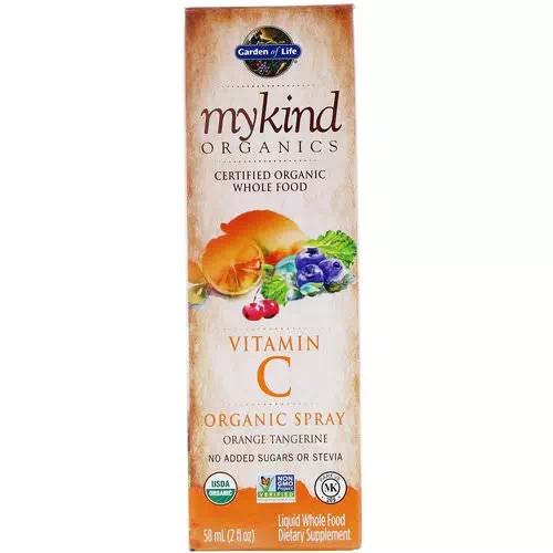 Garden of Life, MyKind Organics, Vitamin C Organic Spray, Orange-Tangerine, 2 fl oz (58 ml) Review