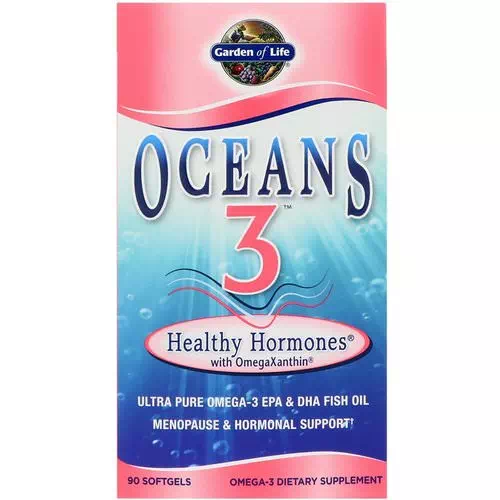 Garden of Life, Oceans 3, Healthy Hormones with OmegaXanthin, 90 Softgels Review