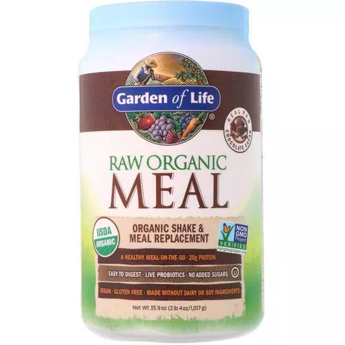Garden of Life, RAW Organic Meal, Shake & Meal Replacement, Chocolate Cacao, 2.24 lbs (1,017g) Review