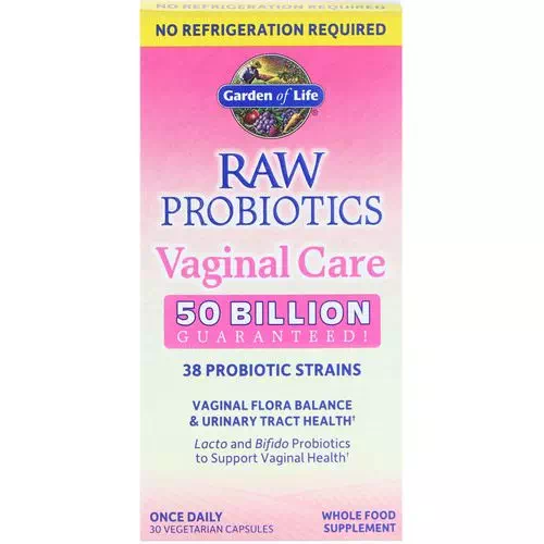 Garden of Life, Raw Probiotics Vaginal Care, 30 Vegetarian Capsules Review