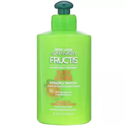 Garnier, Fructis, Sleek & Shine, Intensely Smooth Leave-In Conditioning Cream, 10.2 fl oz (300 ml) Review