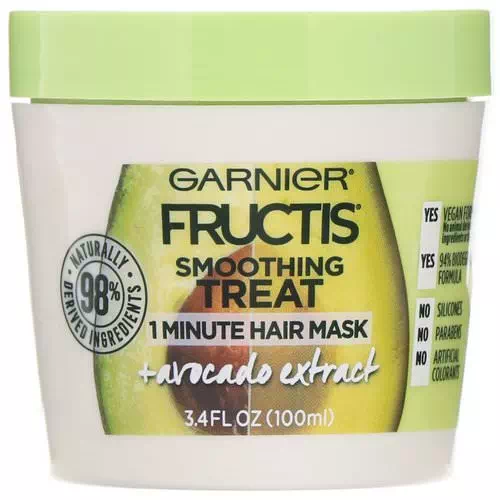 Garnier, Fructis, Smoothing Treat, 1 Minute Hair Mask + Avocado Extract, 3.4 fl oz (100 ml) Review