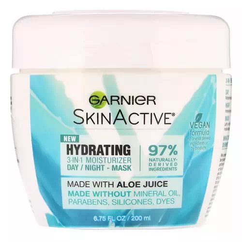 Garnier, SkinActive, Hydrating 3-in-1 Moisturizer with Aloe Juice, 6.75 fl oz (200 ml) Review