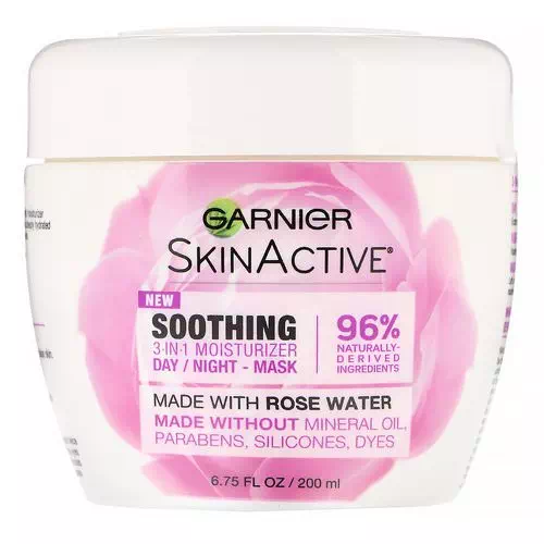 Garnier, SkinActive, Soothing 3-in-1 Moisturizer with Rose Water, 6.75 fl oz (200 ml) Review