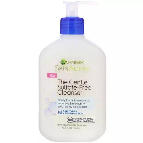 Garnier, SkinActive, The Gentle Sulfate-Free Cleanser, 13.5 oz (400 ml) Review