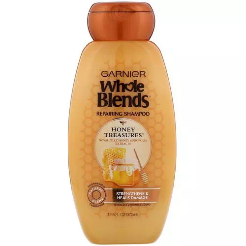 Garnier, Whole Blends, Honey Treasures Repairing Shampoo, 12.5 fl oz (370 ml) Review