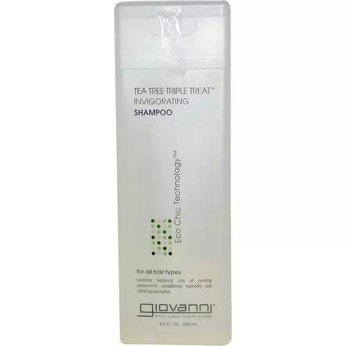 Giovanni, Tea Tree Triple Treat Invigorating Shampoo, 8.5 fl oz (250 ml) Review