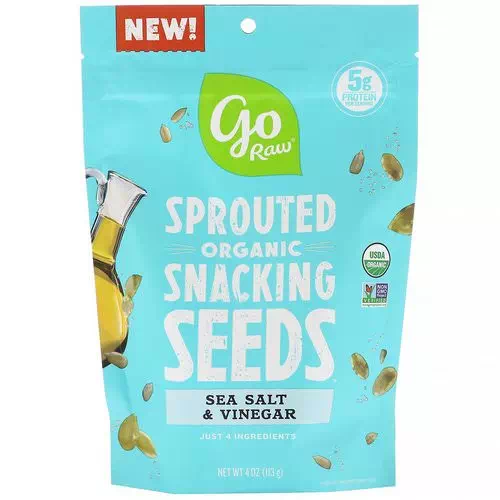 Go Raw, Organic, Sprouted Snacking Seeds, Sea Salt & Vinegar, 4 oz (113 g) Review