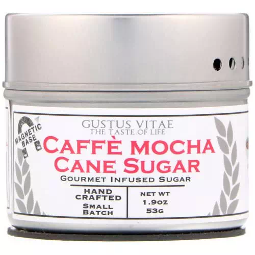 Gustus Vitae, Cane Sugar, Caffe Mocha, 1.9 oz (53 g) Review