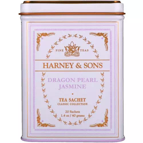 Harney & Sons, Fine Teas, Dragon Pearl Jasmine, 20 Tea Sachets, 1.4 oz (40 g) Review