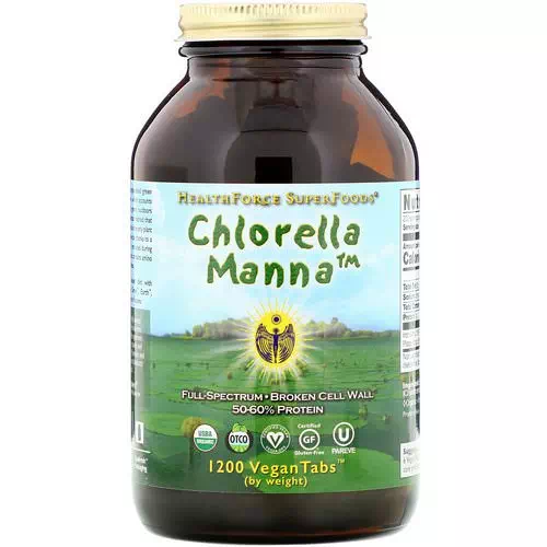 HealthForce Superfoods, Chlorella Manna, 1200 VeganTabs Review