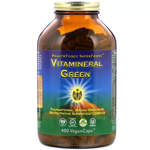 HealthForce Superfoods, Vitamineral Green, Version 5.5, 400 VeganCaps Review