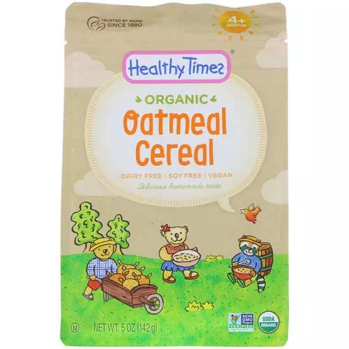 Healthy Times, Organic, Oatmeal Cereal, 4+ Months, 5 oz (142 g) Review